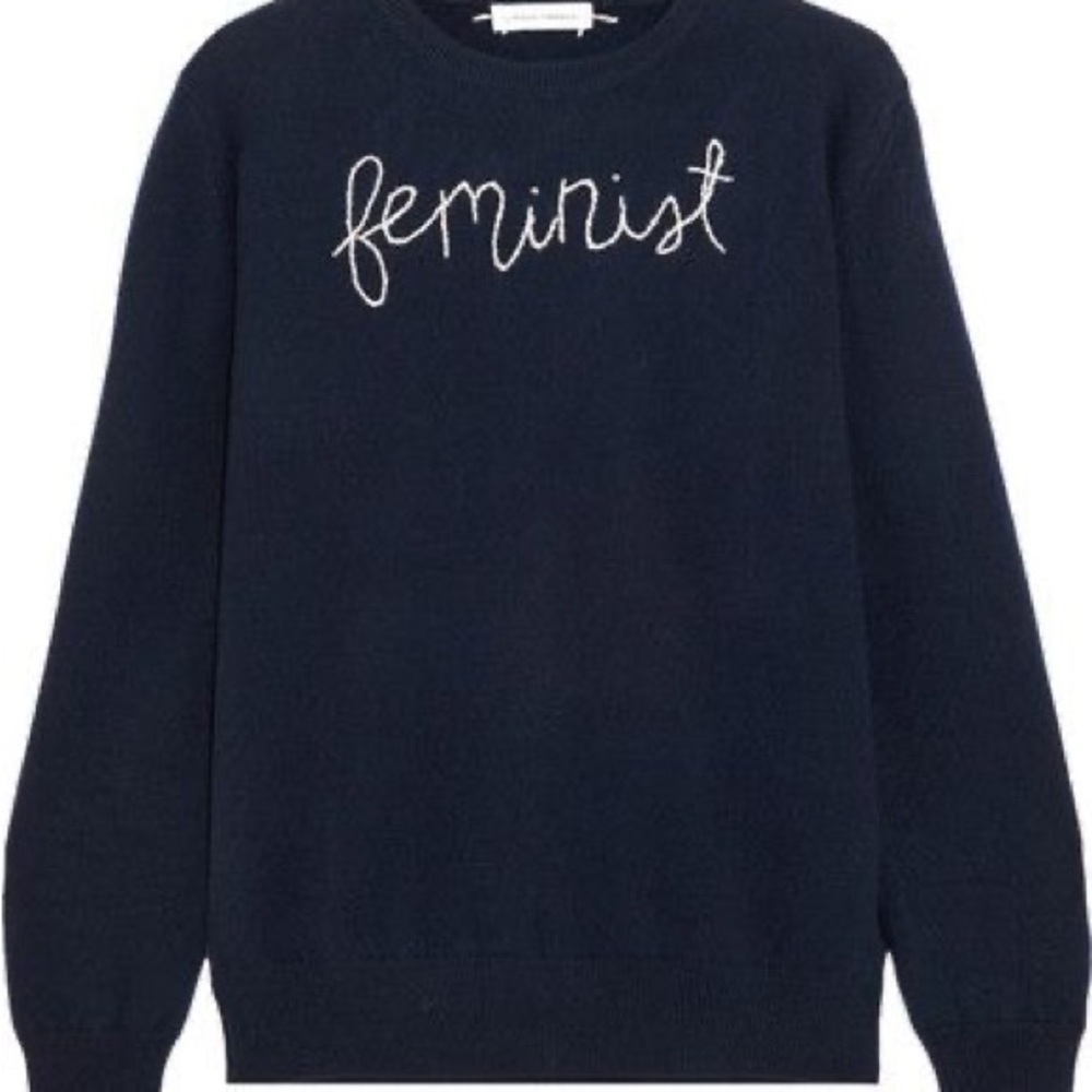 Lingua Franca 100% cashmere Resistance / Feminist sweater Size Small